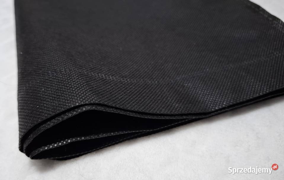 Worek woreczek materiałowy 39x39 Reserved czarny Czeladź