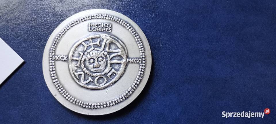 Stare monety Medal Mieszko Plątonogi seria Lesko