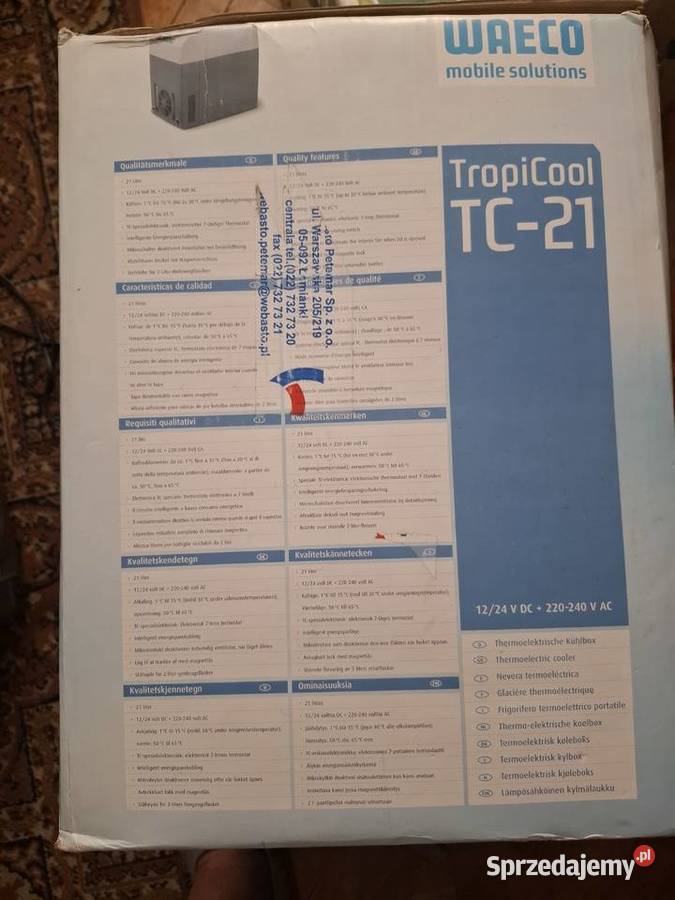 Sprzedam lodówkę turystyczną WAECO TC21 Lodówki i zamrażarki Zielonka