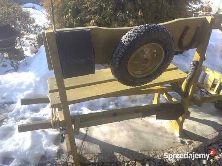 Ławka kolekcjonerska wojskowa militarna faceta