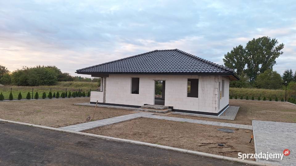 Nowy dom parterowy 105m2 na zamkniętym osiedlu 1200m2 Myślibórz