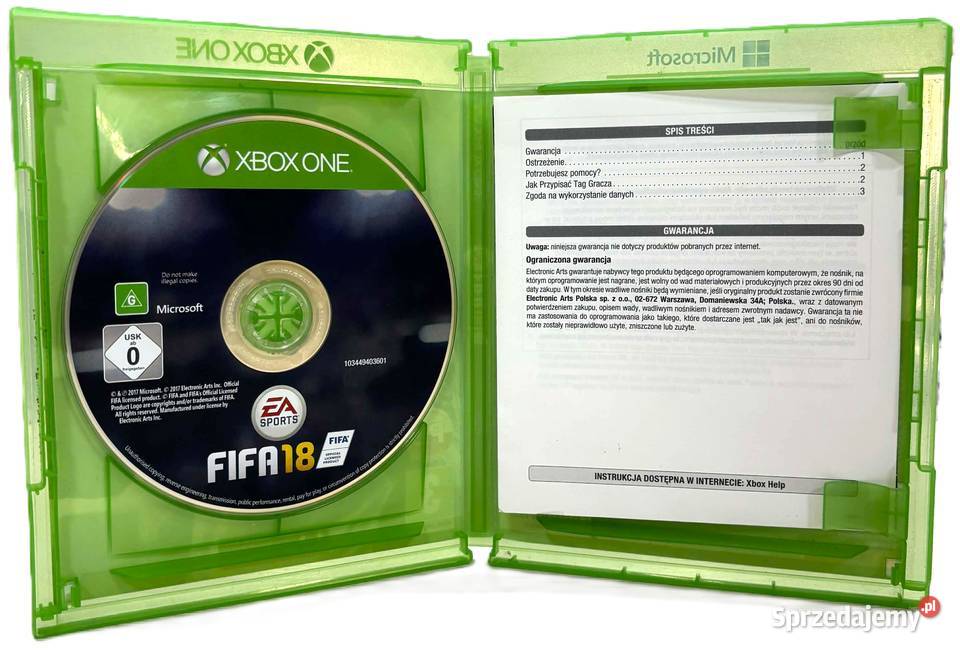 Gra Xbox One Fifa 18 Elbląg sprzedam