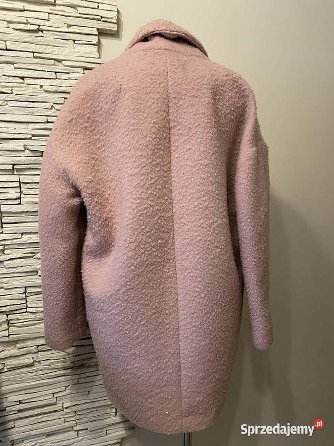 płaszcz ala bukla brudny róż Moda i Styl śląskie