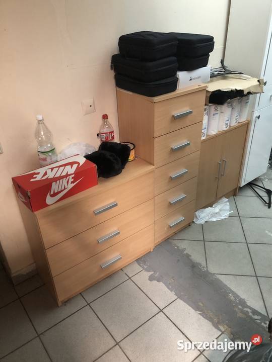 Meble domowe zestaw 3 sztuki komoda szuflady Komody Lublin