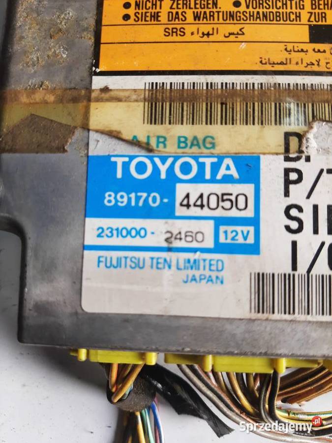 Toyota Avensis Verso MODUŁ PODUSZEK SENSOR Poduszki powietrzne Ksawerów