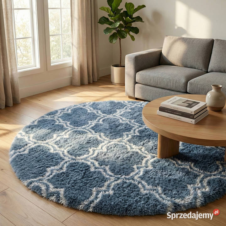 Dywan okrągły do salonu shaggy DECOR Opole
