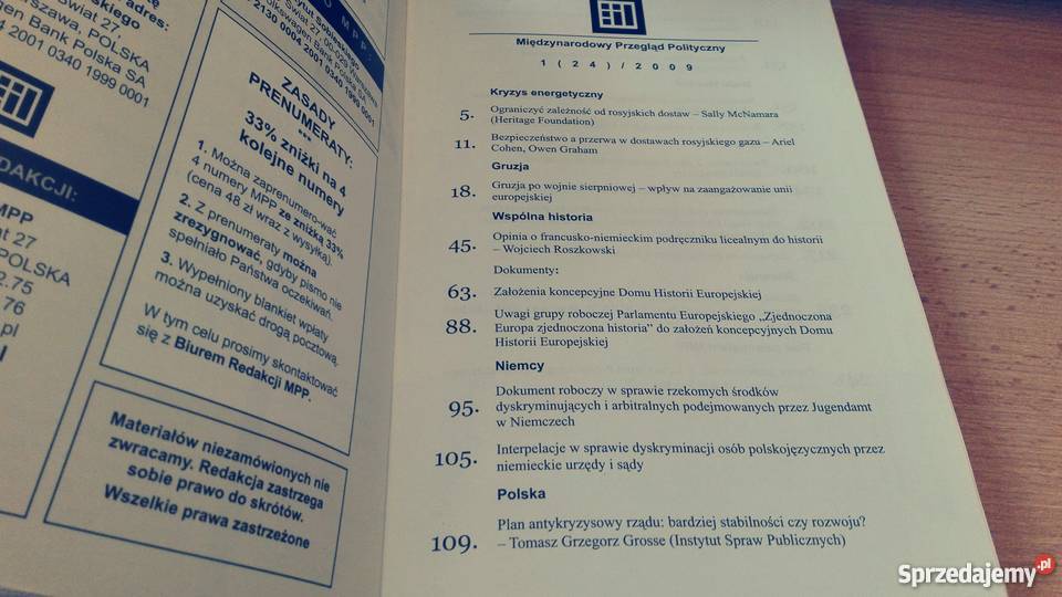 Międzynarodowy Przegląd Polityczny 24 analizy