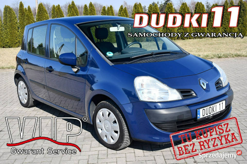 Renault Modus 12benz DUDKI11 KlimatyzacjaSerwis2 VAT marża Kutno sprzedam
