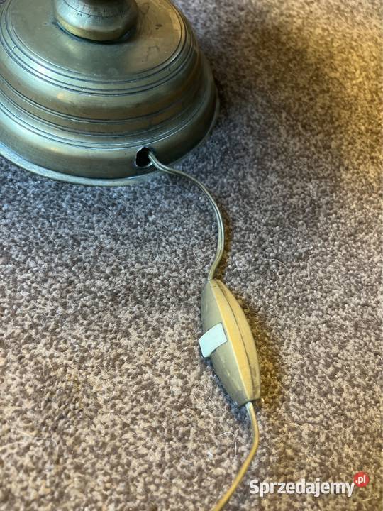 Stara lampa mosiężna kolekcjonerska Zabrze