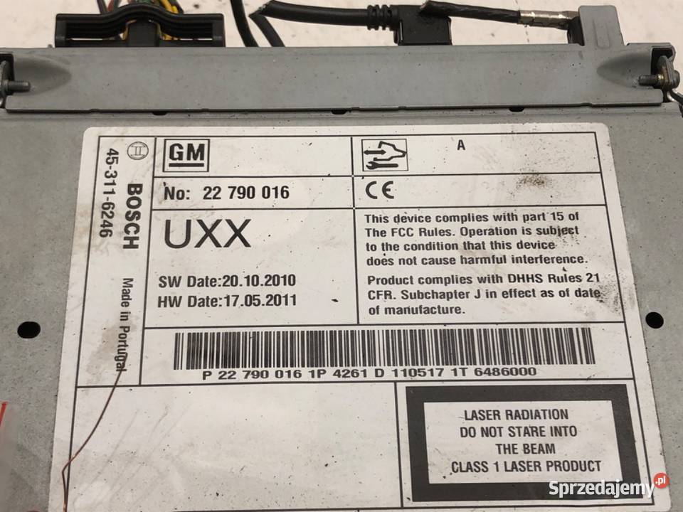 RADIO NAWIGACJA OPEL INSIGNIA A 22790016 0817 osobowe podkarpackie sprzedam