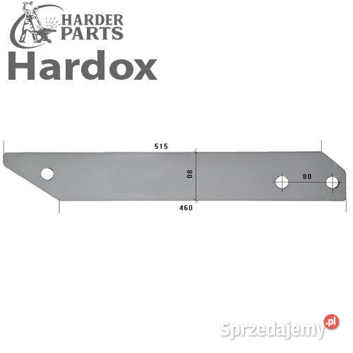 Płoza przedłużona HARDOX 384294L części do pługa nieuszkodzony