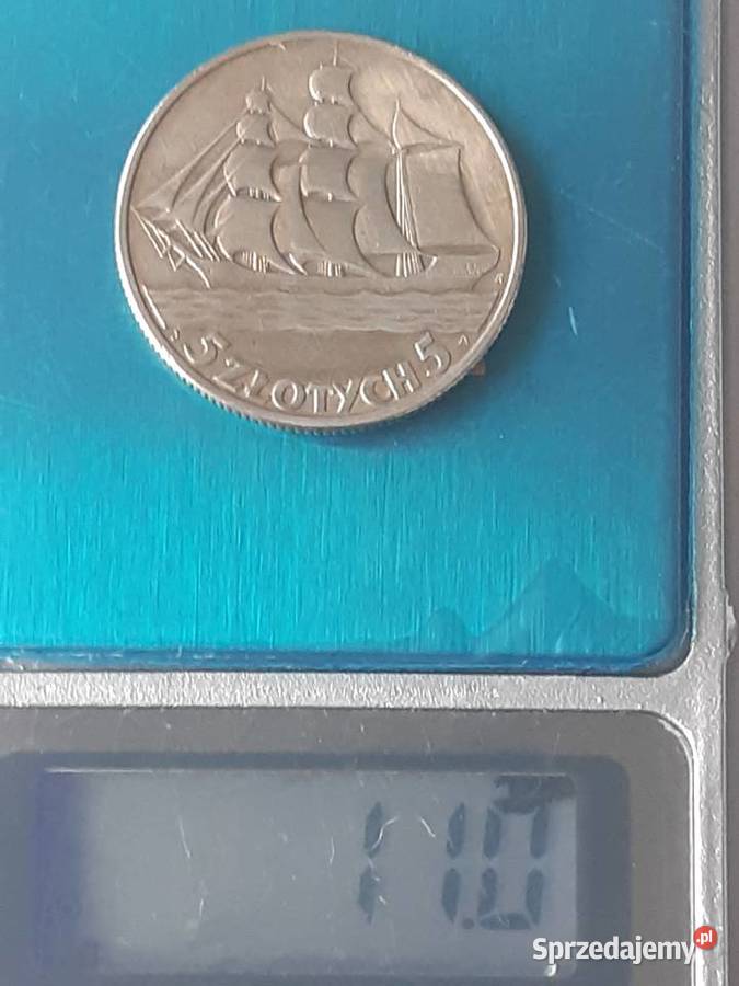 5 złotych 1936 Żaglowiec II RP Potulice