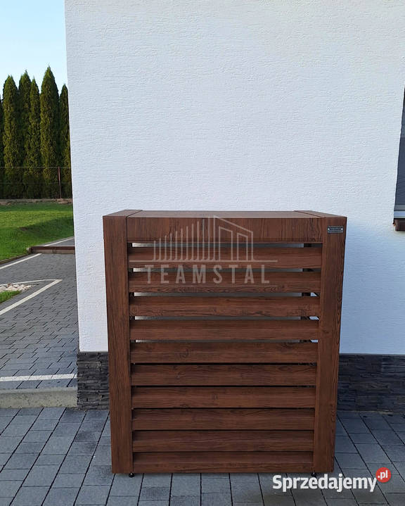 Osłona pompy ciepła 80x40x120 ciemny orzech Chodzież