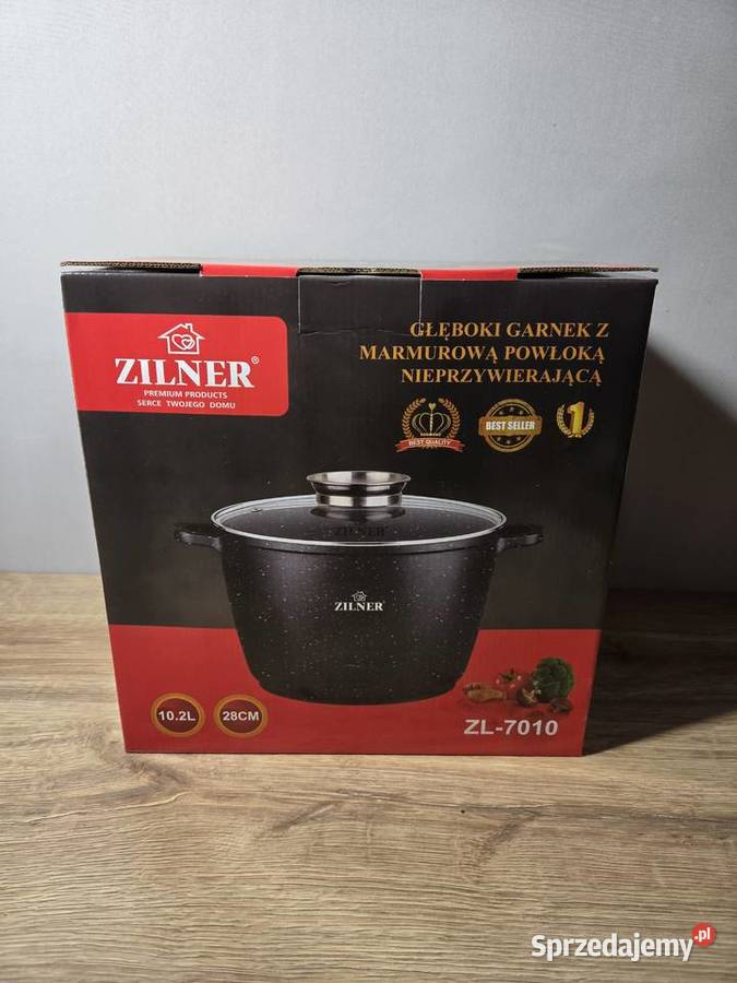 Wysoki garnek marmurkowy 102 l indukcja gaz Drwalew