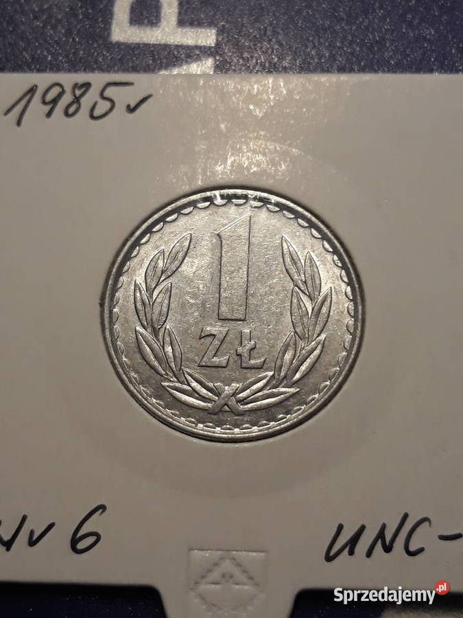 1 złoty 1985 r 6 około mennicze Konin