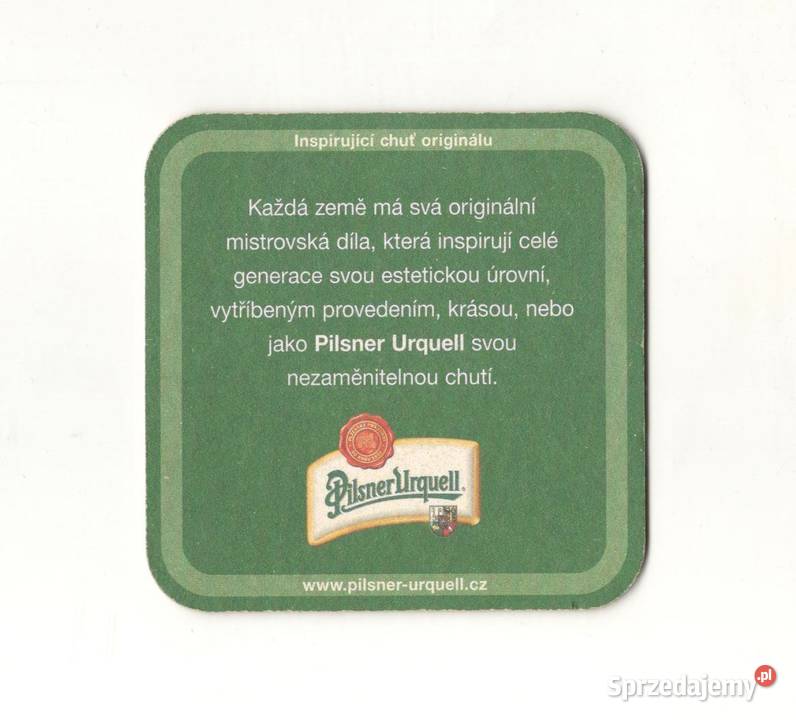 Pilsner Urquell podstawka do piwa 30 Birofilistyka sprzedam