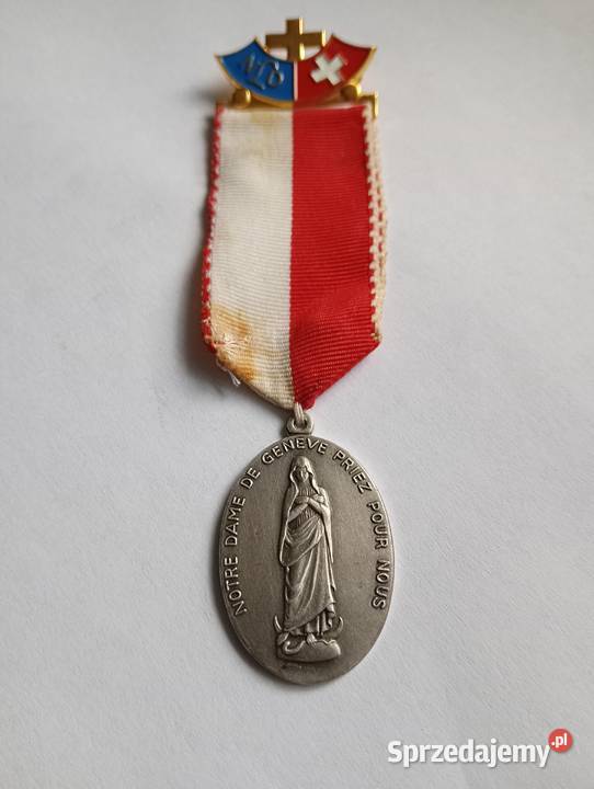 Medal Notre Dame De Geneve Genewa Lourdes lubelskie