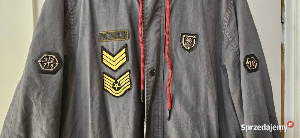 Kurtka Philipp plein XL piękna szara parka Inny rodzaj Warszawa
