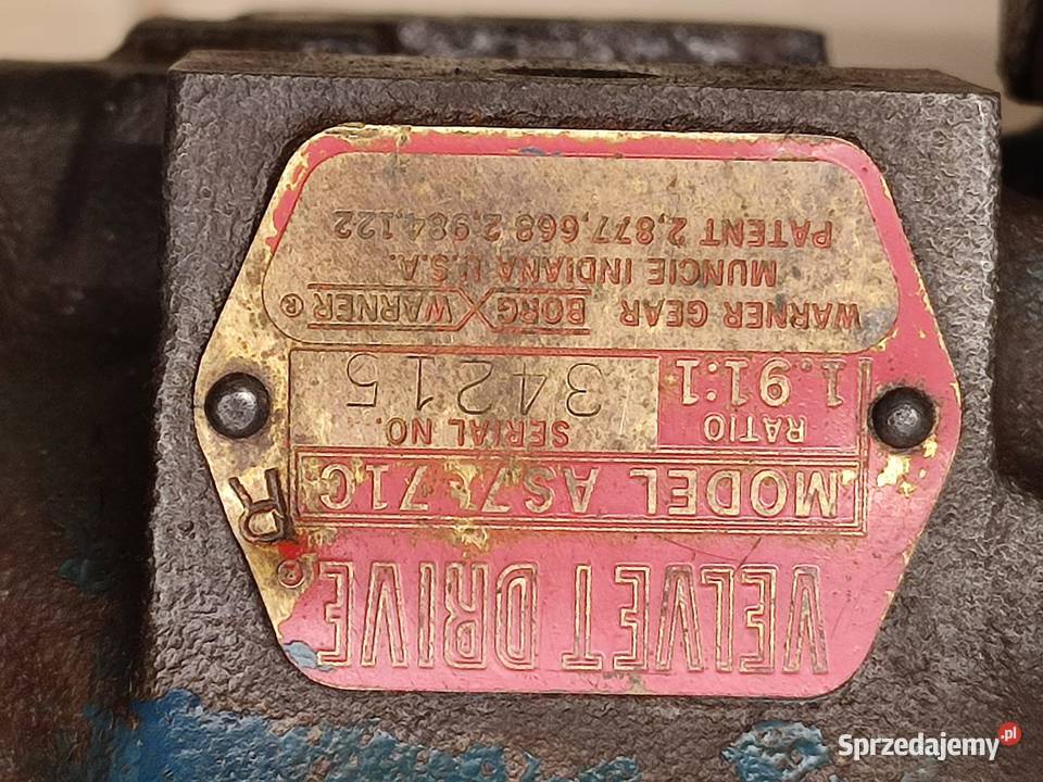 Przekładnia 34215 Velvet Drive AS771C Silnik Wilkowo