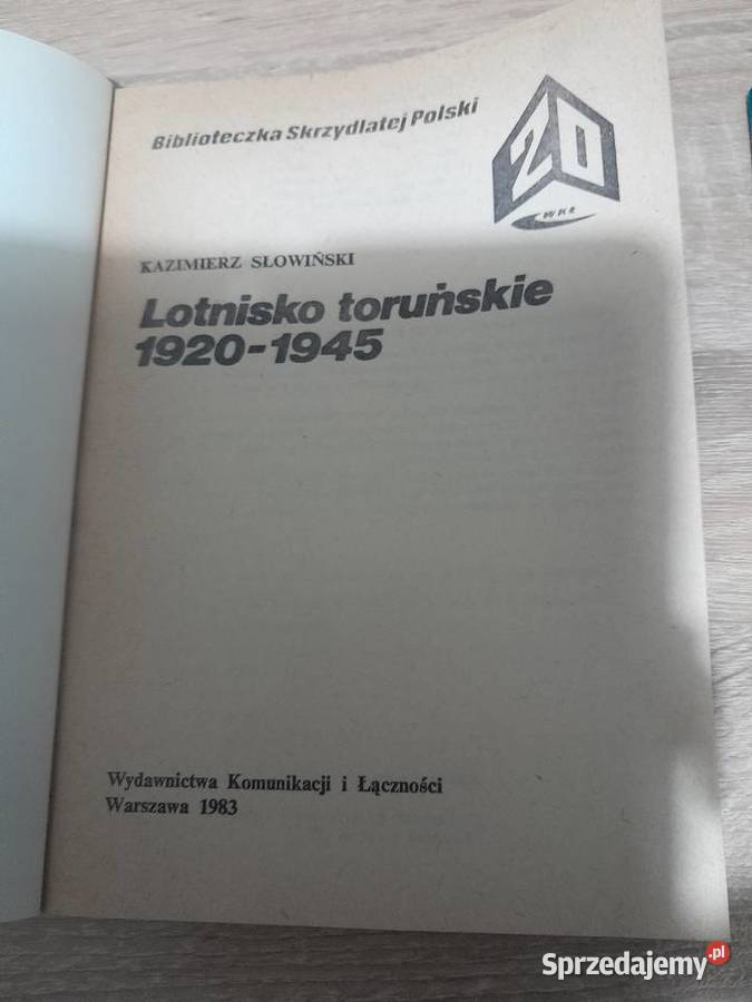 Książki o tematyce lotnictwa 19191965 łódzkie Sokolniki