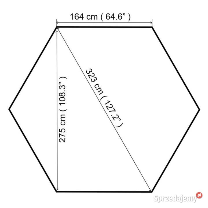 vidaXL Altanka ogrodowa 323x275x265 antracytowa
