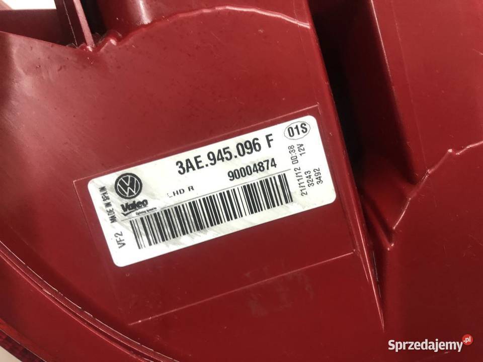 LAMPA PRAWY TYŁ 3AE945096F VOLKSWAGEN PASSAT B7 wielkopolskie
