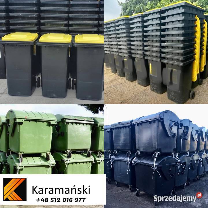 używane pojemniki na odpady 120 L 140 L 240 L