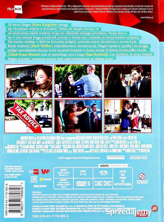 ŻYCIE NIE GRYZIE KEIRA KINGHTLEY DVD KS Kalisz