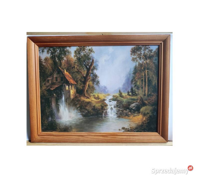 Cezary Różycki obraz rama Stary Młyn Kielce sprzedam