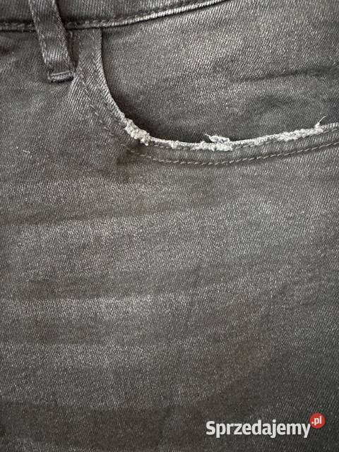 Jeansy męskie M czarne z przetarciami Getused śląskie Częstochowa sprzedam