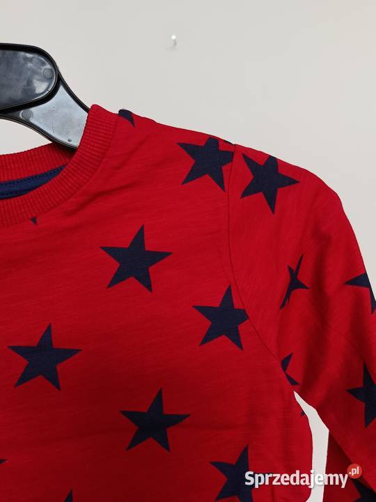 Bluza dziecięca NEXT czerwona w gwiazdki 98 23 Next Bluzy