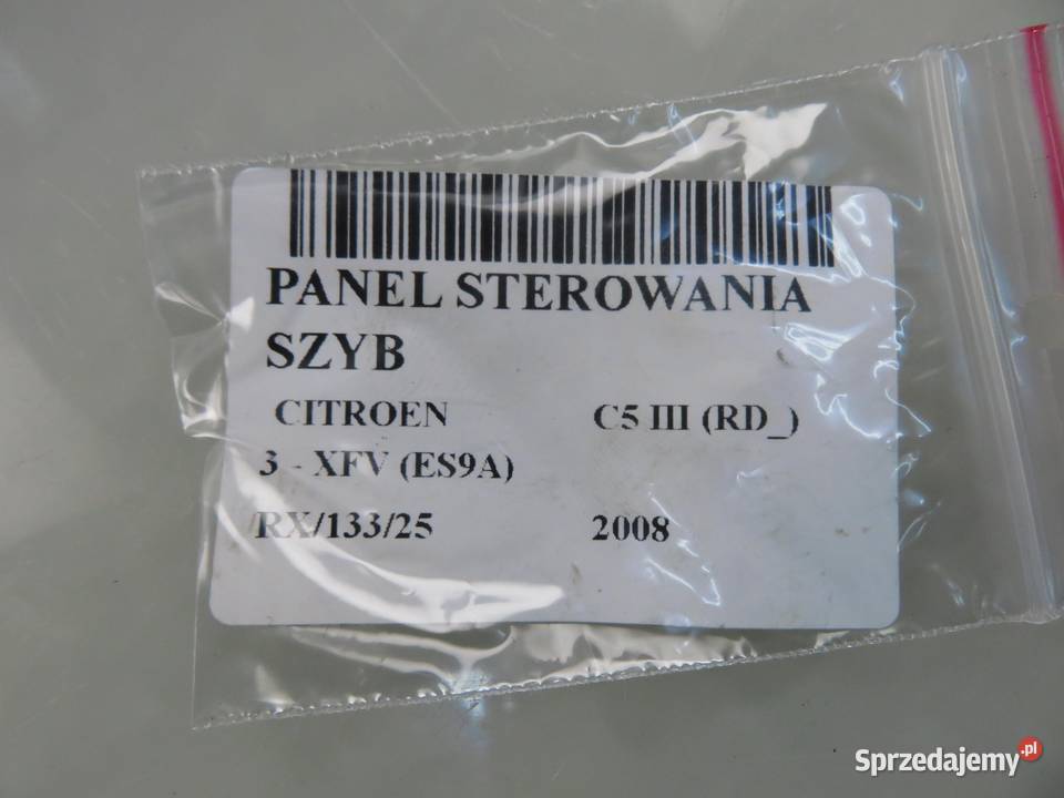 PANEL SZYB CITROEN C5 III RD 96599975XT małopolskie