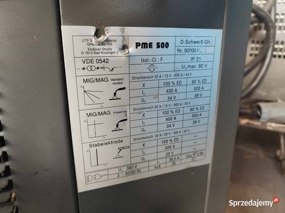 Spawarka UTP PME 500 MIG MAG Strzyżew