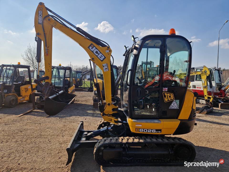 Minikoparka JCB 8026 CTS 2023r przebieg 460mtg Rok produkcji 2023