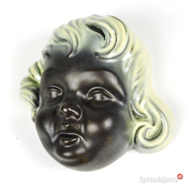 Ceramiczna figura ścienna Cortendorf Niemcy lata Warszawa