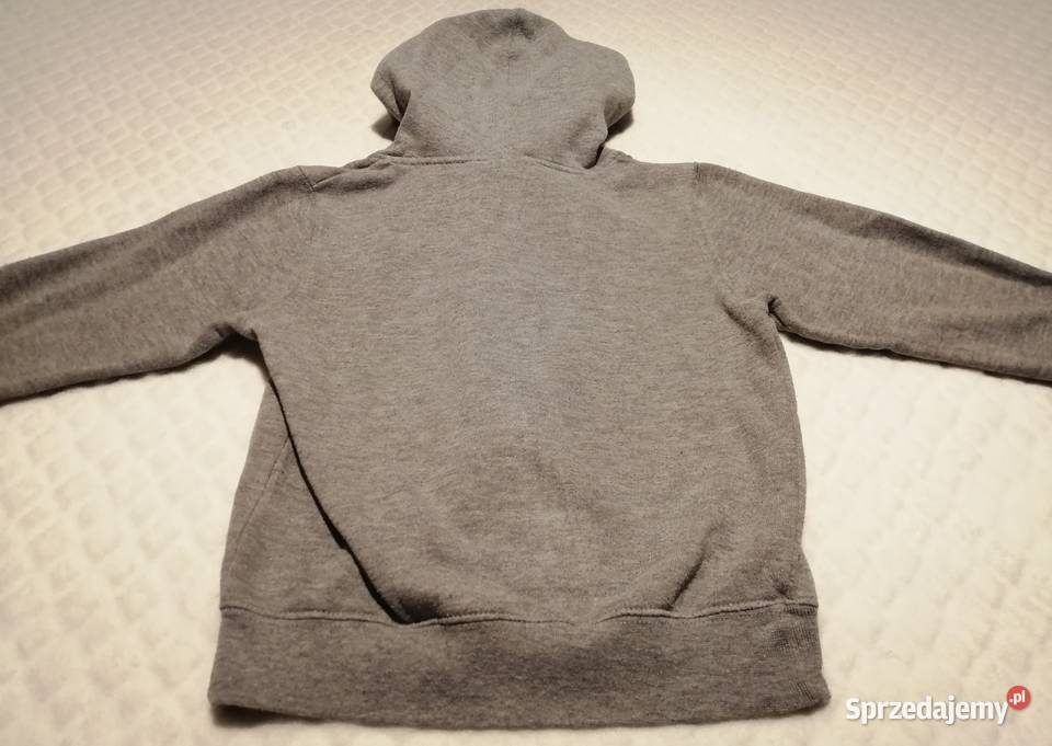 Bluza rozpinana z kapturem długi rękaw 104 szara śląskie