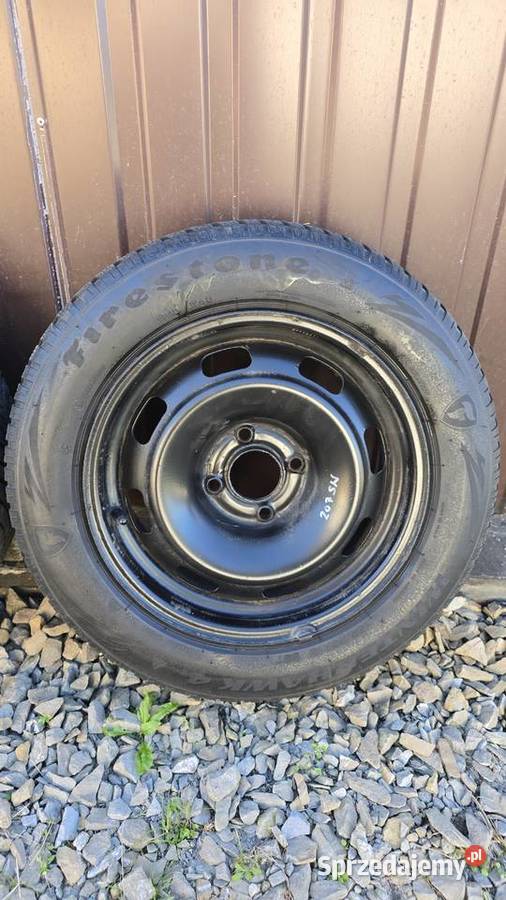 Opony zimowe na felgach 2 Hankook i 2 Firestone Jasło
