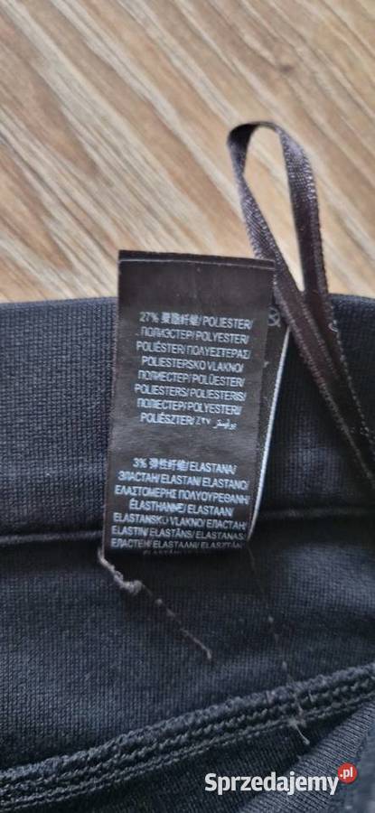 legginsy 40 L czarne zamki zip Spodnie Kraków