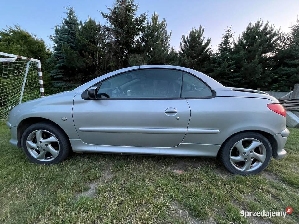 PEUGEOT 206 CC 16 LPG srebrny Dęblin