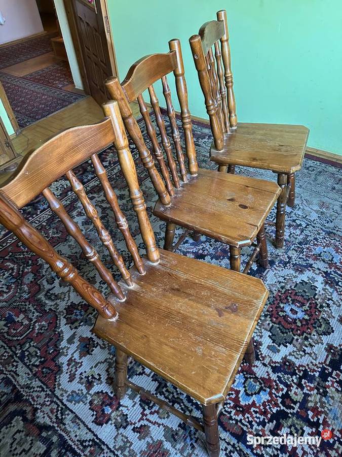 krzesła drewniane 3 Łęczyca