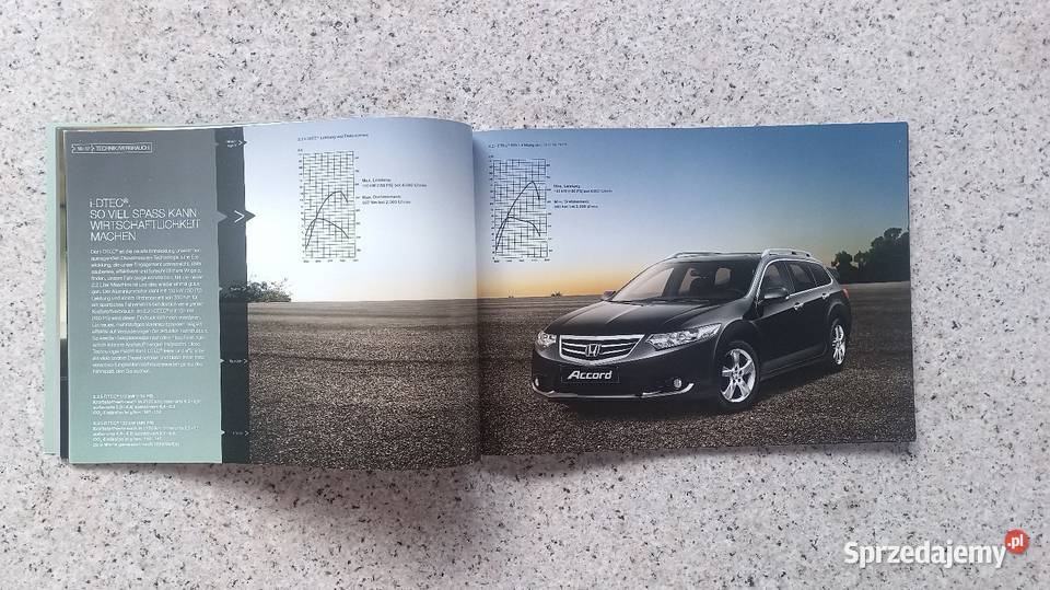 HONDA Accord VIII CU12 Prospekt motoryzacja, transport Bytom