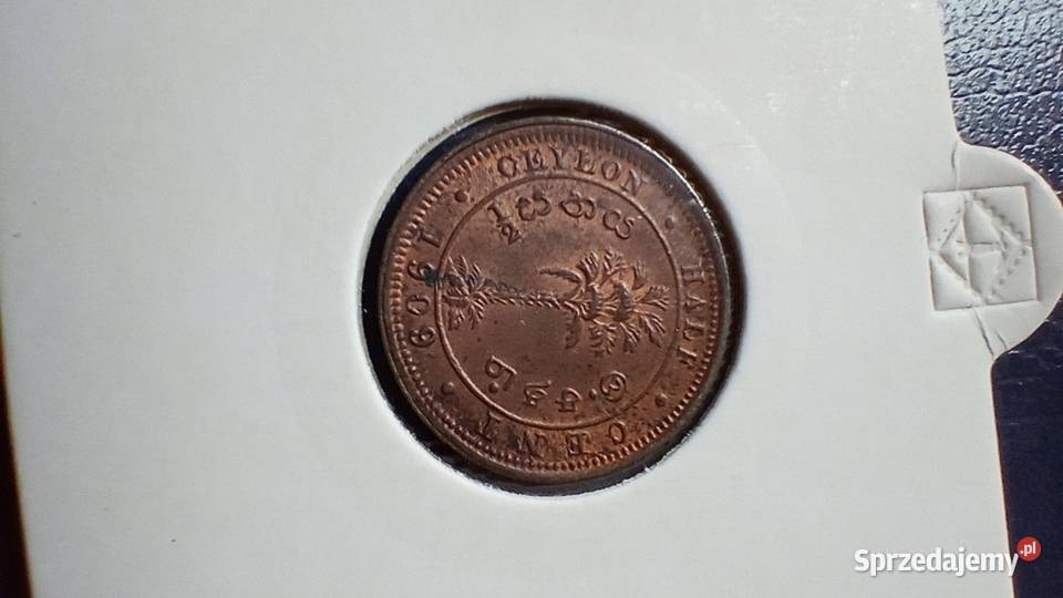 Stare monety 12 cent 1909 Cejlon podkarpackie Lesko