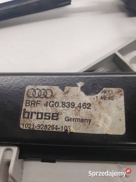 MECHANIZM SZYBY PRAWY TYŁ AUDI A6 C7 4G0839462 Przystajń