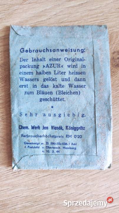 Antyk Proszek do prania Niemiecki 3 Resza kujawsko-pomorskie Grudziądz