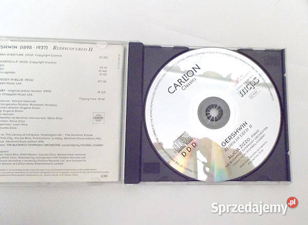 płyta cd Gershwin Rediscovered 2 carlton