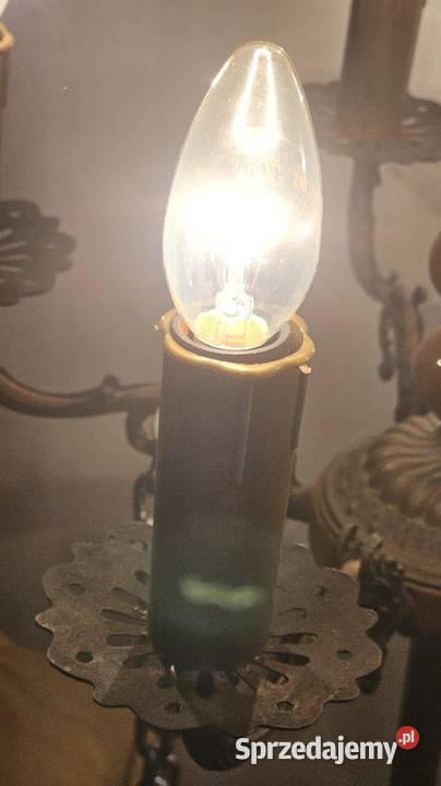 Lampa stojąca Vintage PRL na żarówki świecowe śląskie Katowice