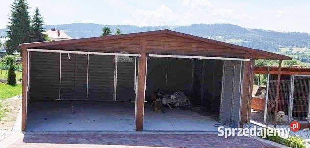 GARAŻ BLASZANY 7m x 7m WNĘKA DWUSPAD 2x BRAMA Łapanów sprzedam