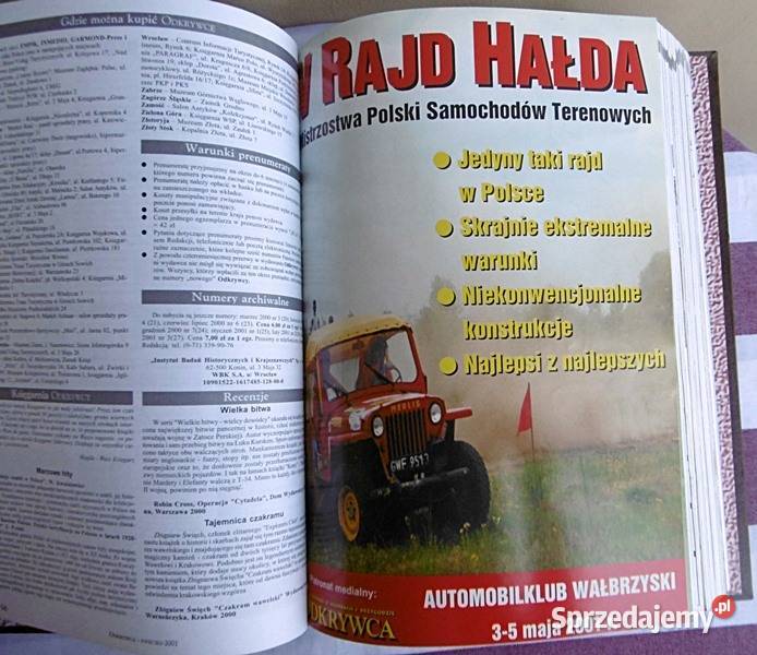 Odkrywca oprawiony rocznik 2001 Ostrów Wielkopolski