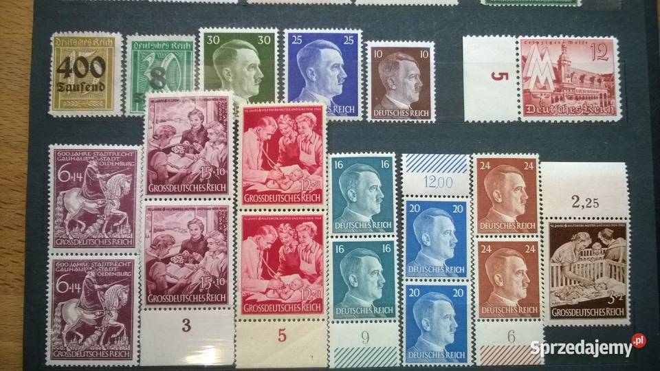 znaczki NIEMCY III RZESZA zestaw 64 czyste mazowieckie Warszawa