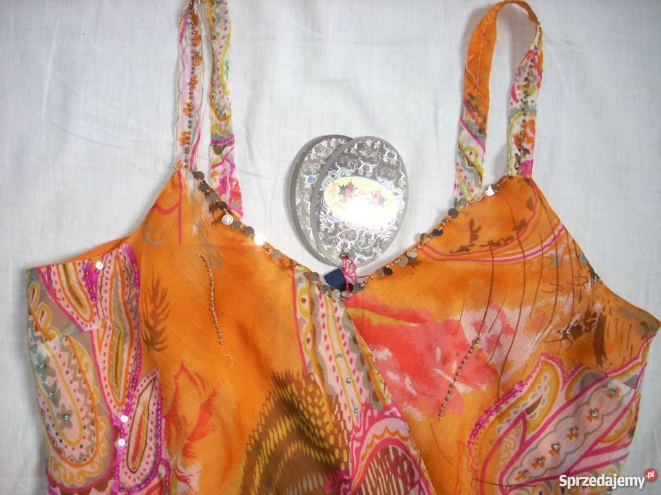 SUKIENKA zwiewna elegancka wesele NOWA 46 XXL Nowy Sącz